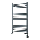 Zennor - Anthracite Dual Fuel Towel Rail H1000mm x W600mm Thermostatic WIFI - Curved