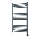 Zennor - Anthracite Electric Towel Rail H1000mm x W600mm Curved 600w Thermostatic WIFI