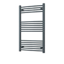 Zennor - Anthracite Heated Towel Rail - H1000mm x W600mm - Curved