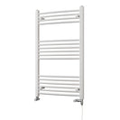 Zennor - White Dual Fuel Towel Rail H1000mm x W600mm Standard - Curved