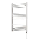 Zennor - White Electric Towel Rail H1000mm x W600mm Curved 500w Standard