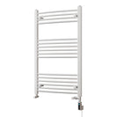 Zennor - White Dual Fuel Towel Rail H1000mm x W600mm Thermostatic WIFI - Curved