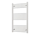 Zennor - White Heated Towel Rail - H1000mm x W600mm - Curved