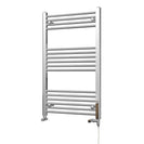 Zennor - Chrome Dual Fuel Towel Rail H1000mm x W600mm Standard - Straight