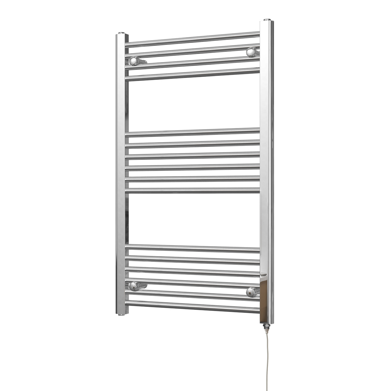 Zennor - Chrome Electric Towel Rail H1000mm x W600mm Straight 300w Standard