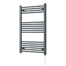 Zennor - Anthracite Electric Towel Rail H1000mm x W600mm Straight 500w Standard