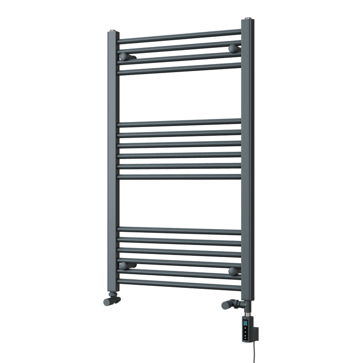 Zennor - Anthracite Dual Fuel Towel Rail H1000mm x W600mm Thermostatic WIFI - Straight