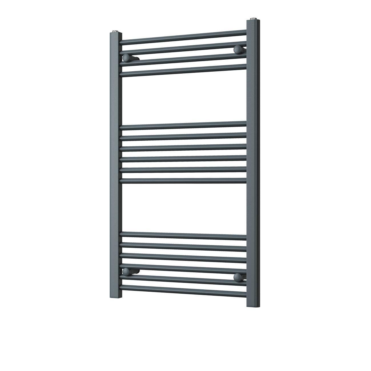 Zennor - Anthracite Heated Towel Rail - H1000mm x W600mm - Straight