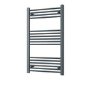 Zennor - Anthracite Heated Towel Rail - H1000mm x W600mm - Straight