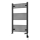 Zennor - Black Dual Fuel Towel Rail H1000mm x W600mm Thermostatic WIFI - Straight