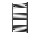 Zennor - Black Heated Towel Rail - H1000mm x W600mm - Straight