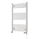 Zennor - White Dual Fuel Towel Rail H1000mm x W600mm Standard - Straight