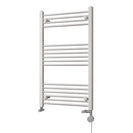 Zennor - White Dual Fuel Towel Rail H1000mm x W600mm Thermostatic - Straight