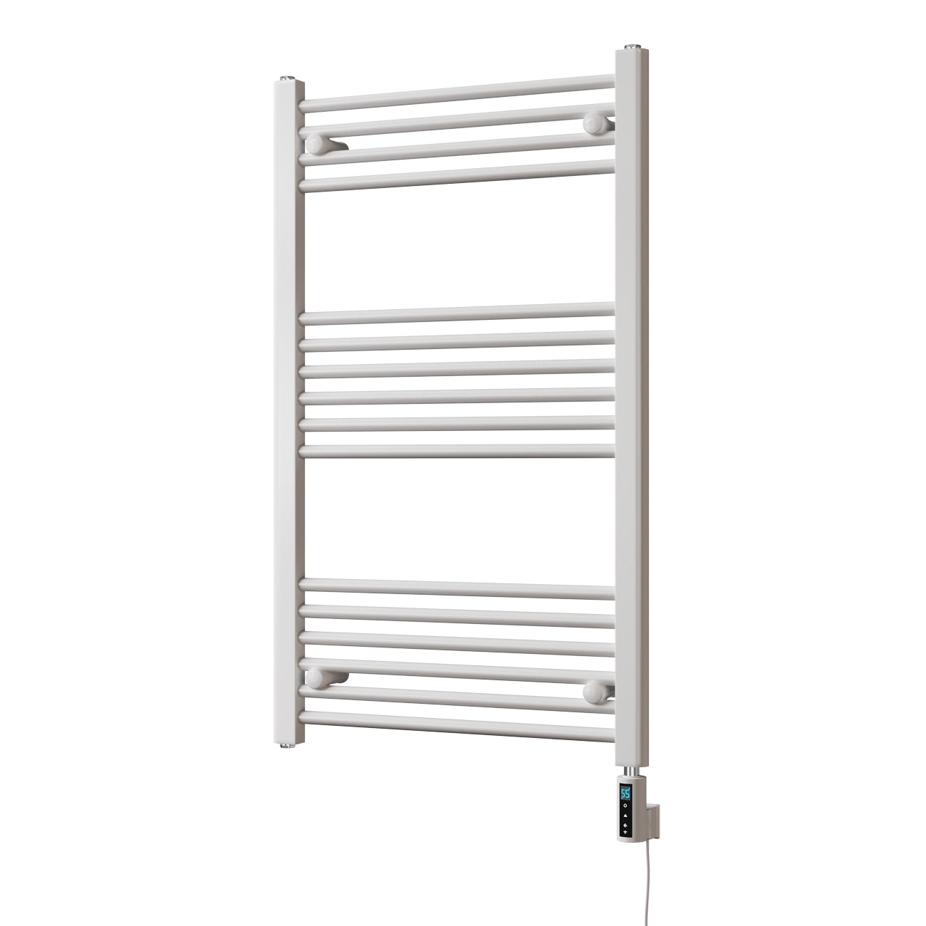 Zennor - White Electric Towel Rail H1000mm x W600mm Straight 600w Thermostatic WIFI