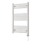 Zennor - White Electric Towel Rail H1000mm x W600mm Straight 500w Thermostatic