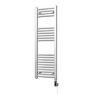 Zennor - Chrome Electric Towel Rail H1200mm x W400mm Curved 200w Thermostatic WIFI