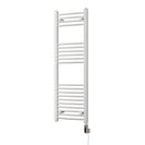 Zennor - White Electric Towel Rail H1200mm x W400mm Curved 400w Thermostatic WIFI