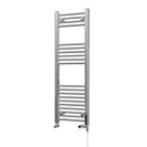 Zennor - Chrome Dual Fuel Towel Rail H1200mm x W400mm Standard - Straight
