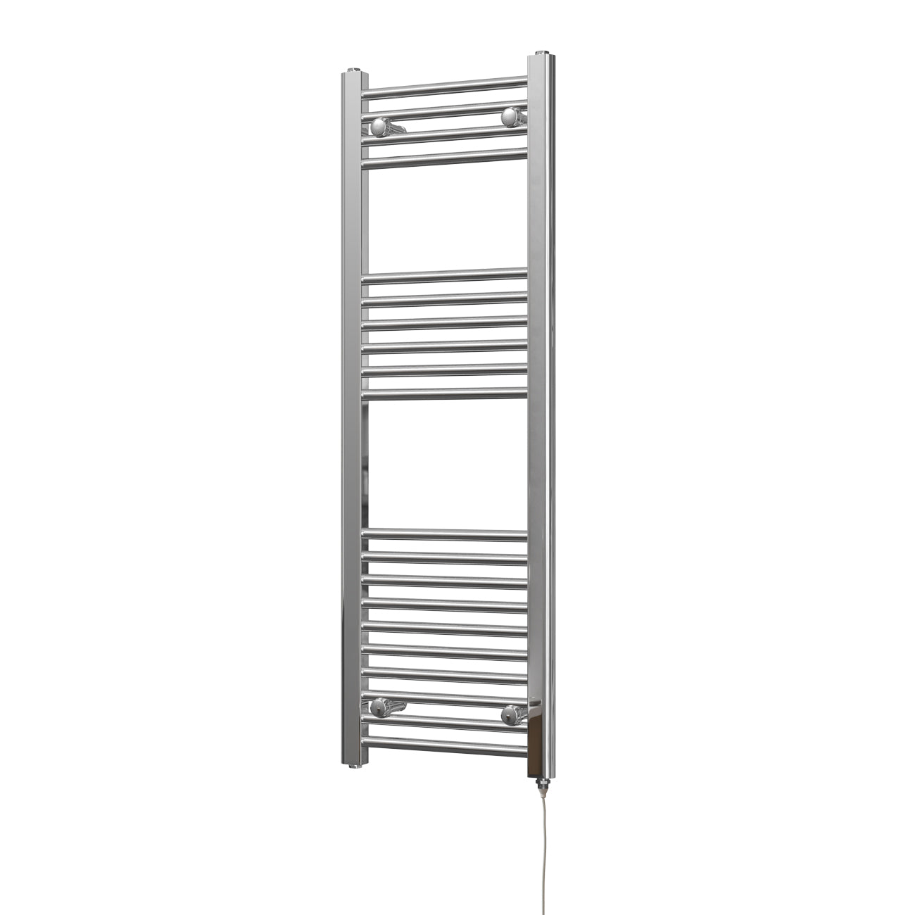 Zennor - Chrome Electric Towel Rail H1200mm x W400mm Straight 200w Standard