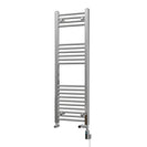 Zennor - Chrome Dual Fuel Towel Rail H1200mm x W400mm Thermostatic WIFI - Straight