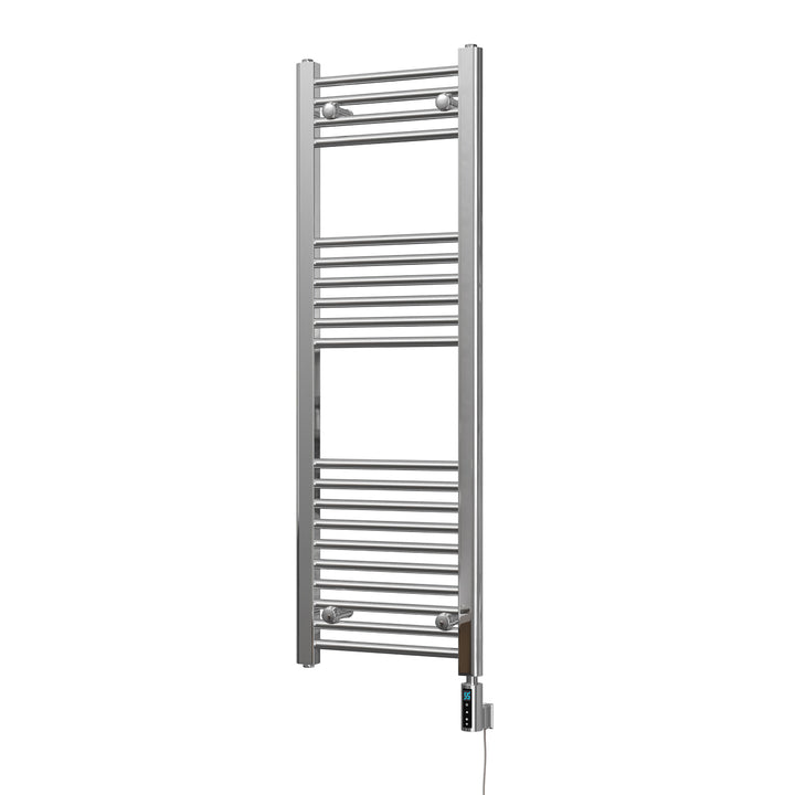 Zennor - Chrome Electric Towel Rail H1200mm x W400mm Straight 200w Thermostatic WIFI