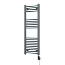 Zennor - Anthracite Electric Towel Rail H1200mm x W400mm Straight 300w Thermostatic WIFI
