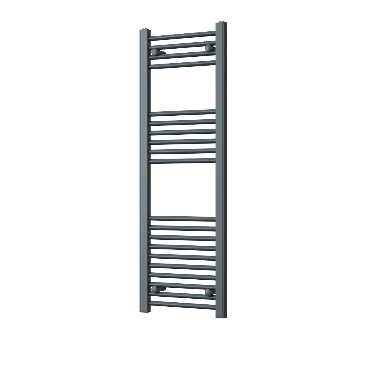 Zennor - Anthracite Heated Towel Rail - H1200mm x W400mm - Straight