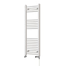 Zennor - White Dual Fuel Towel Rail H1200mm x W400mm Standard - Straight