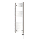 Zennor - White Electric Towel Rail H1200mm x W400mm Straight 400w Thermostatic