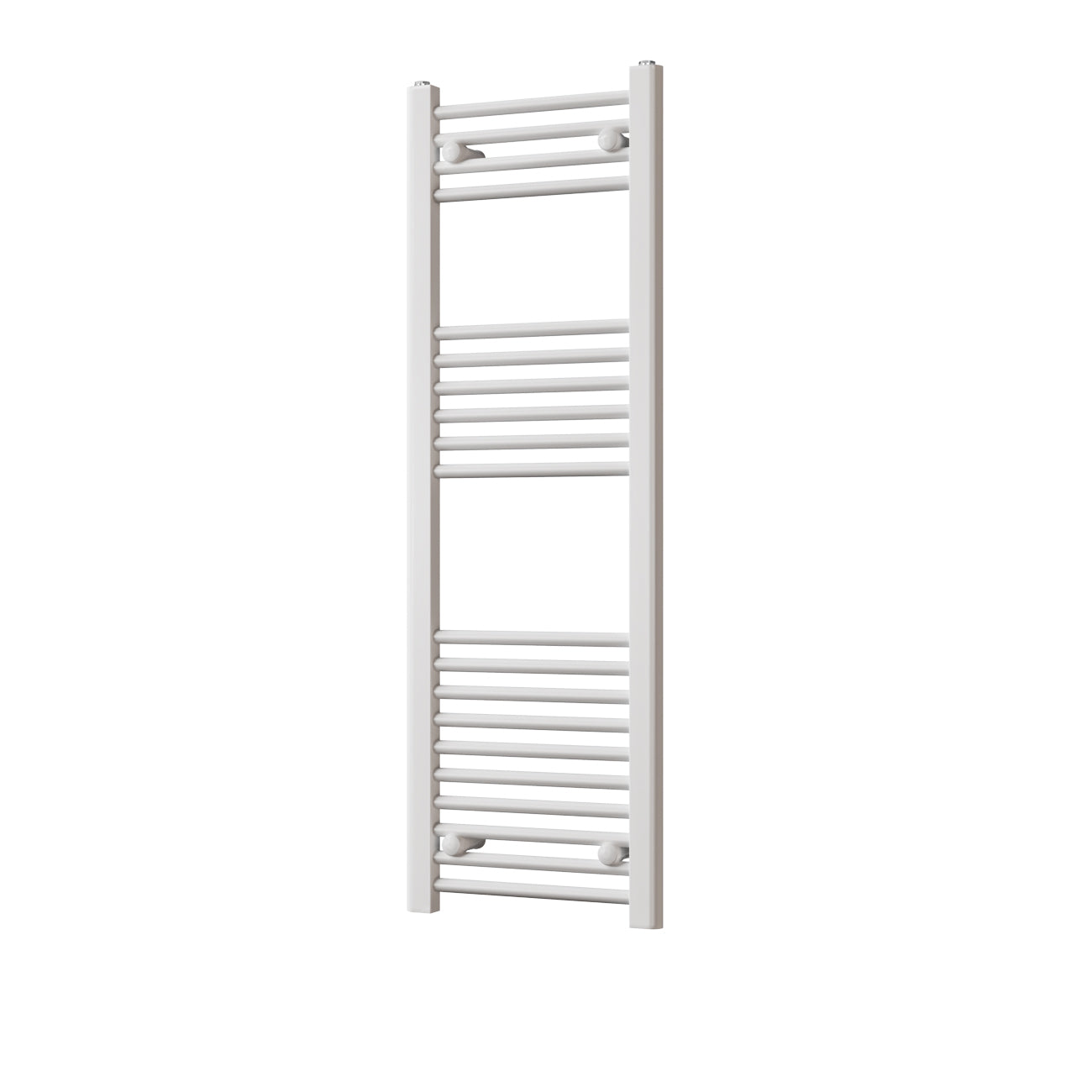 Zennor - White Heated Towel Rail - H1200mm x W400mm - Straight