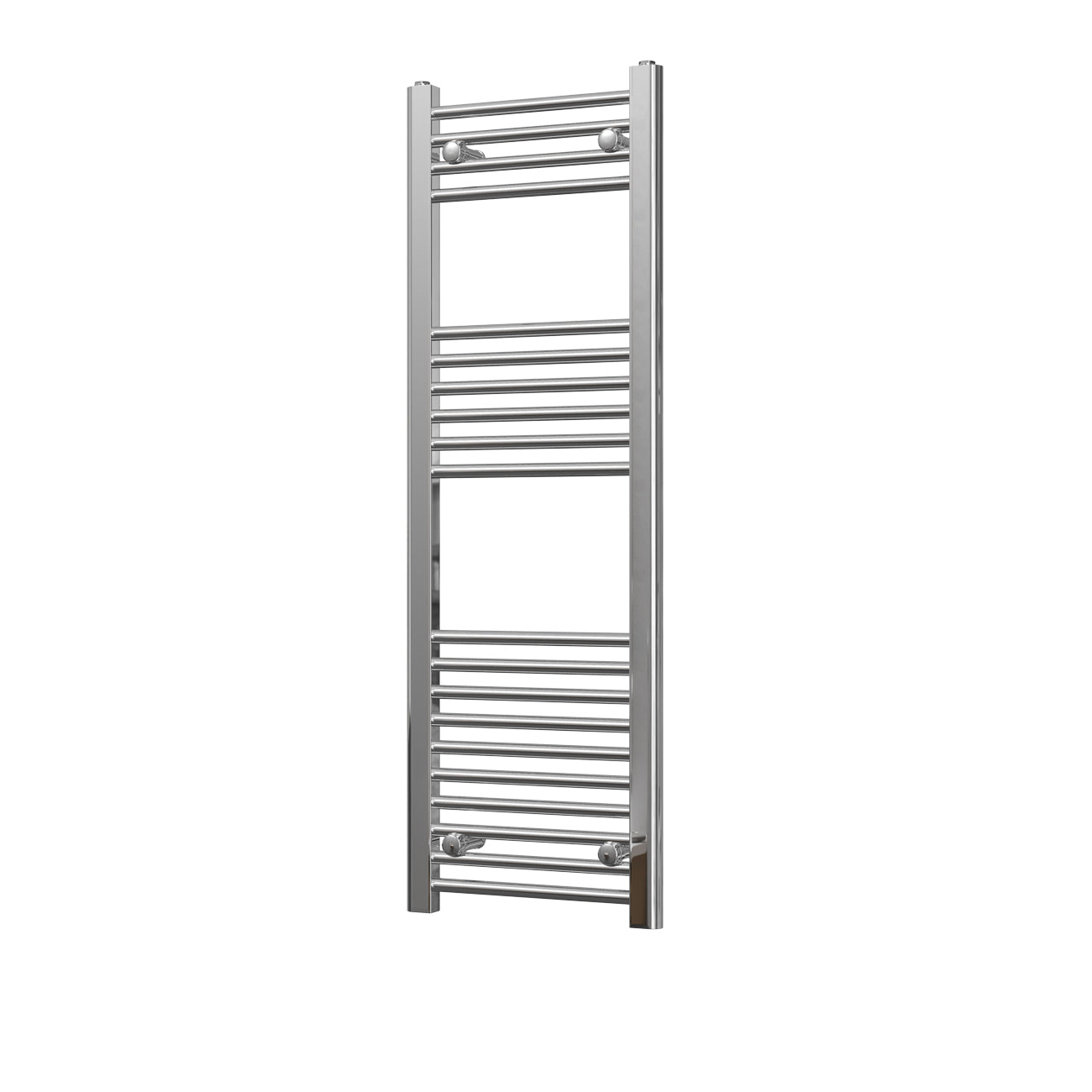 Zennor - Chrome Heated Towel Rail - H1200mm x W400mm - Straight