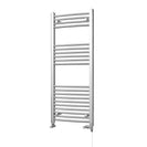 Zennor - Chrome Dual Fuel Towel Rail H1200mm x W500mm Standard - Curved