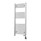 Zennor - Chrome Dual Fuel Towel Rail H1200mm x W500mm Thermostatic WIFI - Curved