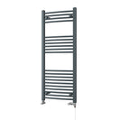 Zennor - Anthracite Dual Fuel Towel Rail H1200mm x W500mm Standard - Curved