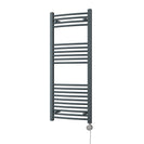 Zennor - Anthracite Electric Towel Rail H1200mm x W500mm Curved 500w Thermostatic