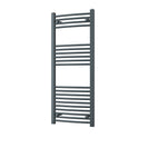 Zennor - Anthracite Heated Towel Rail - H1200mm x W500mm - Curved