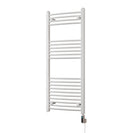 Zennor - White Electric Towel Rail H1200mm x W500mm Curved 500w Thermostatic WIFI