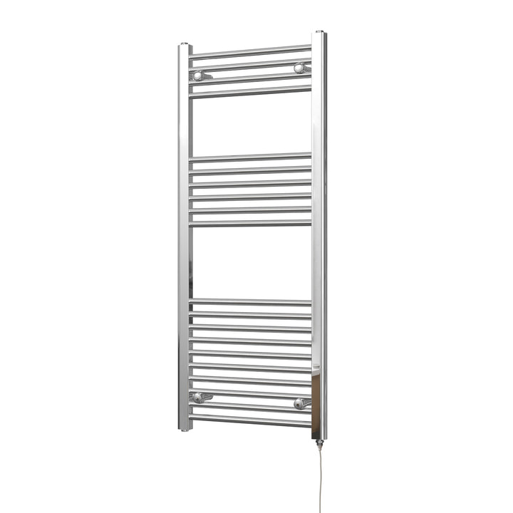 Zennor - Chrome Electric Towel Rail H1200mm x W500mm Straight 300w Standard