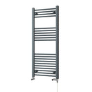 Zennor - Anthracite Dual Fuel Towel Rail H1200mm x W500mm Standard - Straight