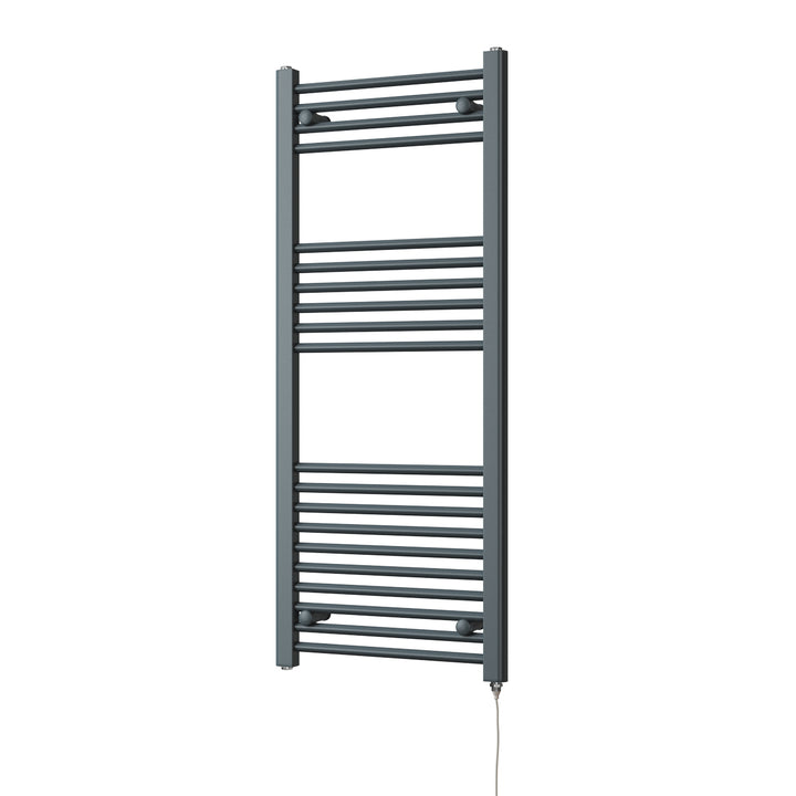 Zennor - Anthracite Electric Towel Rail H1200mm x W500mm Straight 500w Standard