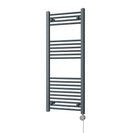 Zennor - Anthracite Electric Towel Rail H1200mm x W500mm Straight 500w Thermostatic