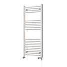 Zennor - White Dual Fuel Towel Rail H1200mm x W500mm Standard - Straight