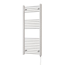 Zennor - White Electric Towel Rail H1200mm x W500mm Straight 500w Standard