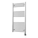 Zennor - Chrome Electric Towel Rail H1200mm x W600mm Curved 400w Thermostatic WIFI