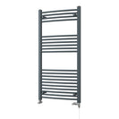 Zennor - Anthracite Dual Fuel Towel Rail H1200mm x W600mm Standard - Curved
