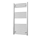 Zennor - Chrome Heated Towel Rail - H1200mm x W600mm - Curved
