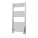 Zennor - Chrome Dual Fuel Towel Rail H1200mm x W600mm Standard - Straight