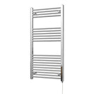 Zennor - Chrome Electric Towel Rail H1200mm x W600mm Straight 400w Standard