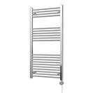 Zennor - Chrome Electric Towel Rail H1200mm x W600mm Straight 400w Thermostatic