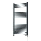 Zennor - Anthracite Dual Fuel Towel Rail H1200mm x W600mm Standard - Straight
